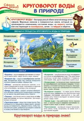 ПО-13975 Плакат А3. Окружающий мир в 3 классе. Круговорот воды в природе 86947928