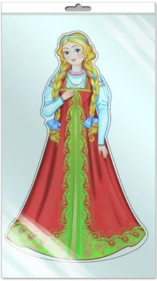 *Ф-8345 ПЛАКАТ ВЫРУБНОЙ А3 В ПАКЕТЕ. Василиса премудрая (блестки, УФ-лак, в индивидуальной упаковке) 577202941
