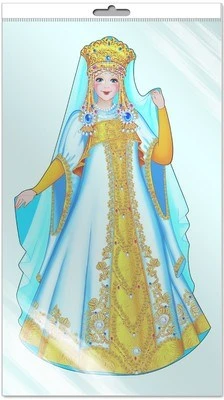 *Ф-7490 ПЛАКАТ ВЫРУБНОЙ А3 В ПАКЕТЕ. Людмила (блестки, в индивидуальной упаковке, с европодвесом и клеевым клапаном) 1354119191