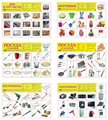*Комплект демонстрационных плакатов А2 Наш дом: 6 плакатов А2,96 картинок 111544880