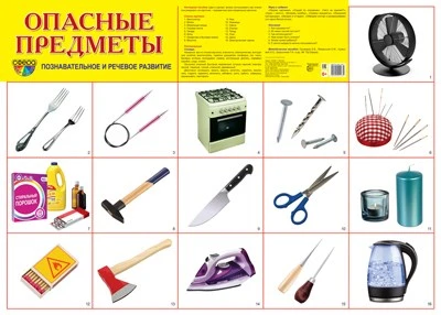 Демонстрационный плакат СУПЕР А2 Опасные предметы 1114938202