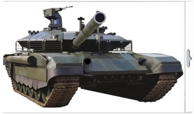 *Ф-15654 ПЛАКАТ ВЫРУБНОЙ А3+ В ПАКЕТЕ. Военная техника. Танк Т-90 Прорыв (двухсторонний, в индивидуальной упаковке, с европодвесом и клеевым клапаном) - группа Военная техника 823040550