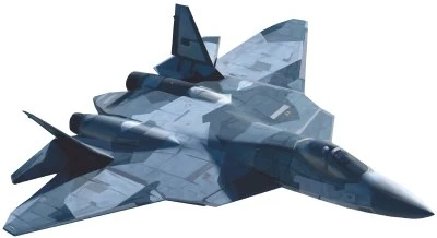 Ф-15655 Плакат вырубной А3. Военная техника. Самолет СУ-57. Двухсторонний - группа Военная техника 1977106507