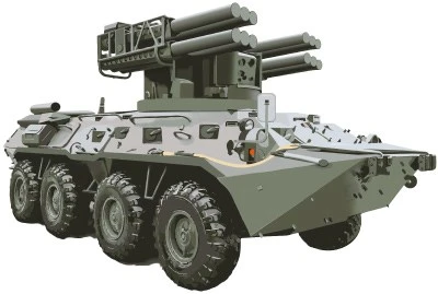 Ф-15585 Плакат вырубной А3+. Военная техника. ЗРК Сосна. Двухсторонний - группа Военная техника 1936293388