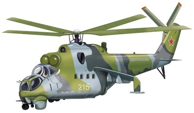 ФМ1-15377 Плакат вырубной А4. Вертолет военный (двухсторонний, УФ-лак) 1283925879