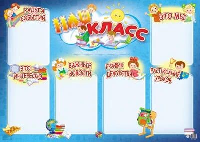 ПЛ-13032 Плакат А2. Наш класс новости 1489319688
