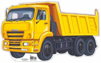 ФМ1-10157 Плакат вырубной А4. Машина Грузовик (с уф-лаком) - группа Транспорт 1036026025