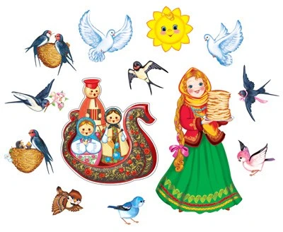 *КБ-12741 Комплект для оформления интерьера. Масленица (2 плаката А4, плакат А2 и комплект украшений на скотче) 1238351028