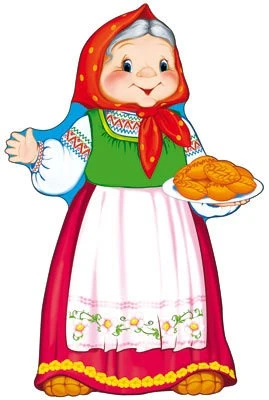 Ф-7219 Плакат вырубной А3. Бабка (блестки в лаке) 281116341