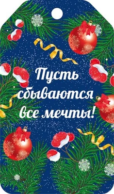 БФ2-16082 Бирка Новогодняя. Пусть сбываются все мечты! 595772346