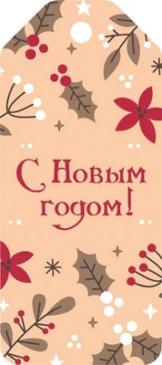 БФ1-16076 Бирка Новогодняя. С Новым Годом! 349992985