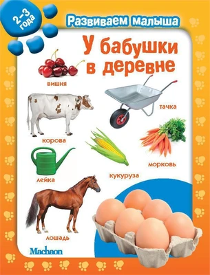 У бабушки в деревне. Развиваем малыша (2-3 года) (мягкая обложка) 1727954578