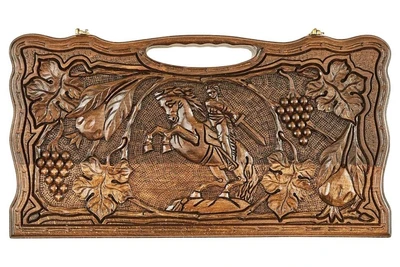 Нарды резные "Всадник" с ручкой 50, Haleyan 1645664181