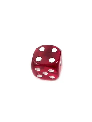Кости игральные из янтаря 13 мм красные, 1 шт 1455991055