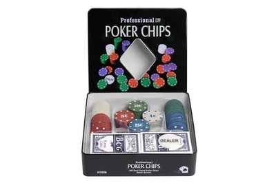 Набор для покера Holdem Light на 100 фишек с номиналом 1962274894