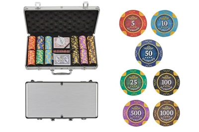 Набор для покера Diamond на 300 фишек 126183542