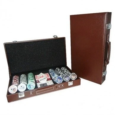 Набор для покера Leather Brown на 300 фишек 1094782447