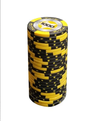Фишки для игры в покер Black Stars номиналом 1000 (25шт) 94680939