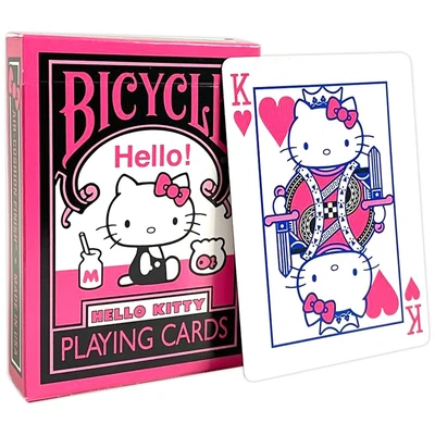 Карты "Bicycle Hello Kitty Black & Pink" 839392528