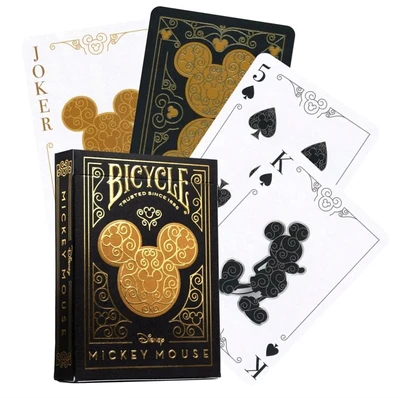 Карты "Bicycle Disney Mickey Standard Index black/gold" 734184459