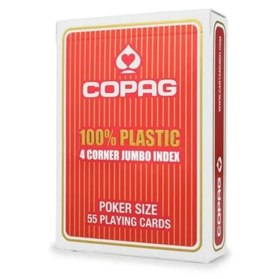 Карты "Copag 4 Corner Jumbo index" красная рубашка 1658666637