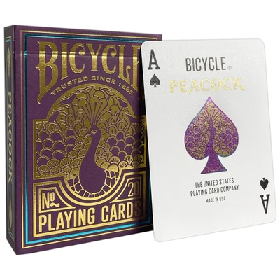 Карты "Bicycle Peacock Purple Standard Index" 1460038686