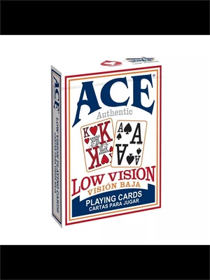 Карты "Low Vision New Sight Poker Deck Blue" 536110034