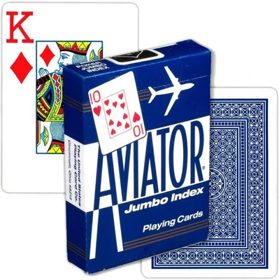 Карты "Аviator Jumbo Index Blue" 1958508240