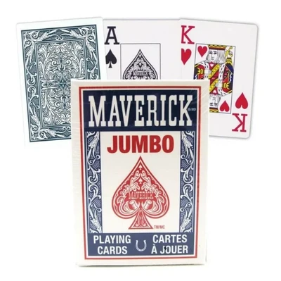 Карты "Maverick jumbo red / blue" 223523963