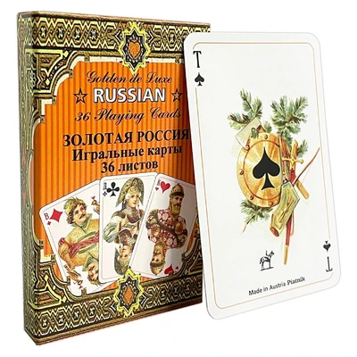 Игральные карты "Золотая Россия" 36 листов 1151152719