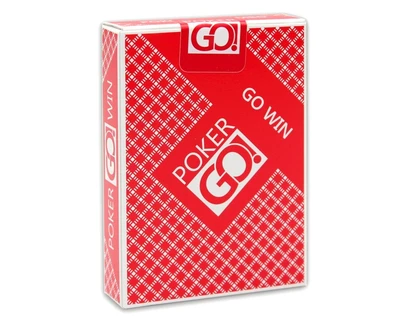 Игральные карты серия "PokerGo" red 54 шт/колода (poker size index jumbo, 63*88 мм) 2025030453