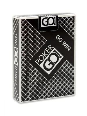 Игральные карты серия "PokerGo" black 54 шт/колода (poker size index jumbo, 63*88 мм) 150519380