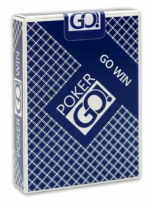 Игральные карты серия "PokerGo" blue 54 шт/колода (poker size index jumbo, 63*88 мм) 1725748982