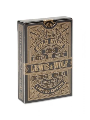 Игральные карты серия "Lewis & Wolf" Gold Rush 54шт/колода(poker size index jumbo, 63*88 мм) 545182264