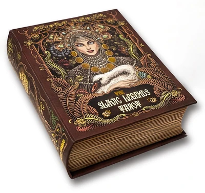 Карты Таро The Slavic Legends Tarot 12cm black, Taroteca / Славянские Легенды 12 см черный срез 1609612663