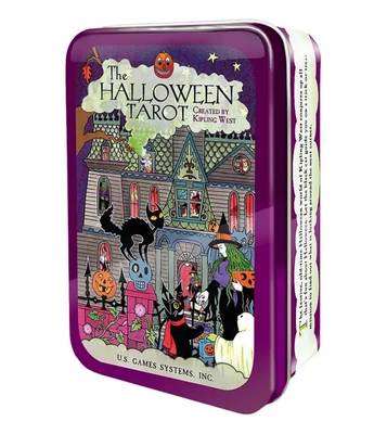 Карты Таро "Halloween Tarot In a Tin" US Games / Таро Хэллоуина Мини 1577440504
