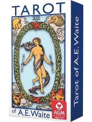 Карты Таро "A.E.Waite Tarot Blue Edition-Standard" AGM Urania / Колода Уэйта - английская версия 671792645