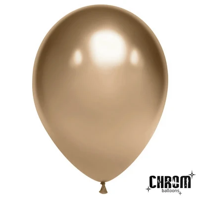 Шар (5''/13 см), Античное золото, хром, 50 шт., 605164 1872287981