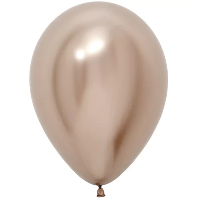 Шар (5''/13 см), Reflex, Зеркальный блеск, Шампань (971), хром, 50 шт., 386645 1601491941
