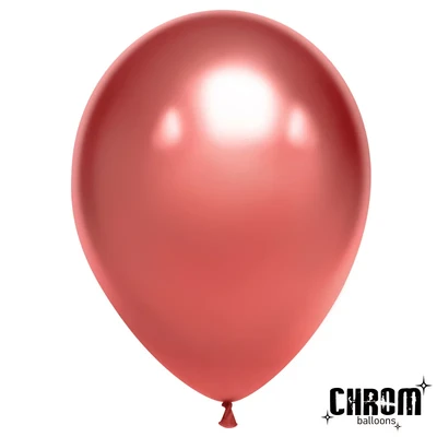 Шар (5''/13 см), Красный, хром, 50 шт., 605128 1165012744