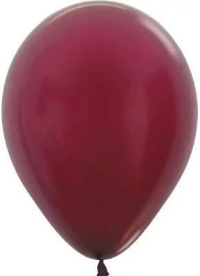 Шар (5''/13 см), Бургундия (518), металлик, 100 шт., 209173 551767847