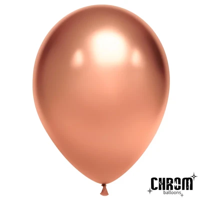 Шар (10''/25 см), Розовое Золото, хром, 50 шт., 600108 1391192829