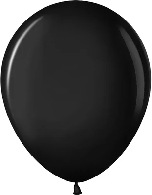 Шар (10''/25 см), Черный (299), пастель, 100 шт., 711032 653439581
