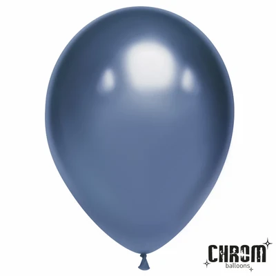 Шар (12''/30 см), Полуночно-синий, хром, 50 шт., 611120 72965439