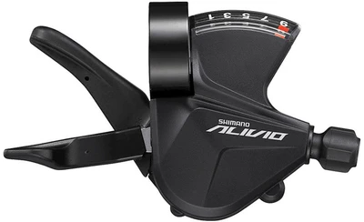 Шифтер Shimano Alivio, M3100-R, правый, 9 скоростей, на хомут, c индикатором, трос 2050 мм 412831838