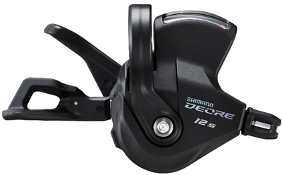 Шифтер Shimano Deore, M6100-R, прав, 12 скоростей, на хомут, c индикатором, тр. 2050 мм с SP41 1880 мм 675800940
