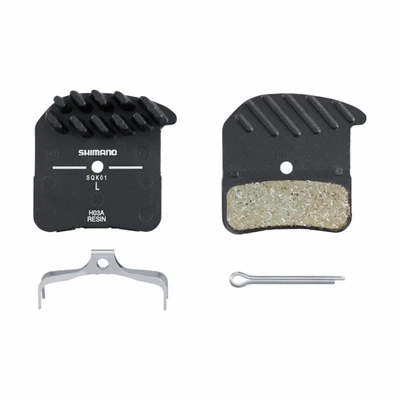 Тормозные колодки Shimano для дискового тормоза H03A, пласт, с радиатором, с пружин, с шплинтом 1959836960