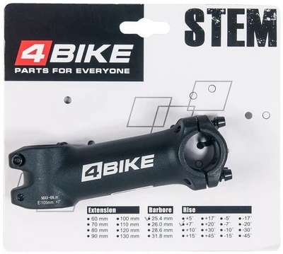 Вынос 4Bike TDS-D349, L:105, R:+7°, 25.4 мм. 2025552679