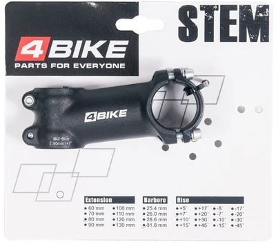 Вынос 4Bike TDS-D507A, L:80, R:+7°, 31.8 мм. 827505411