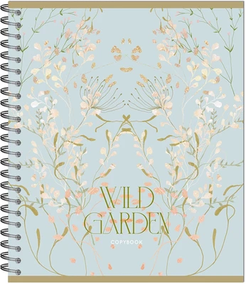 Тетрадь WILD GARDEN 170х203, 48 л. гребень, , 4+0+выборочный УФ-лак, 4 диз 1921703449